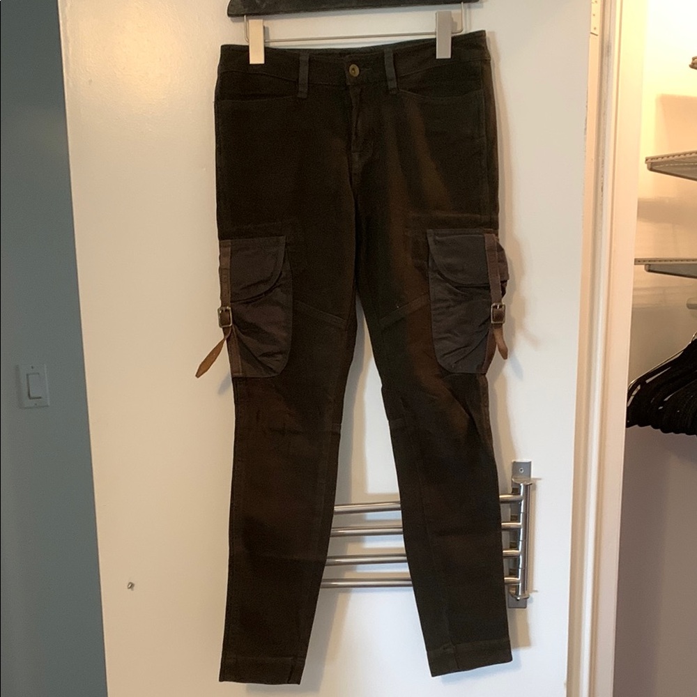 Dark Brown Cargo Pants with Pockets